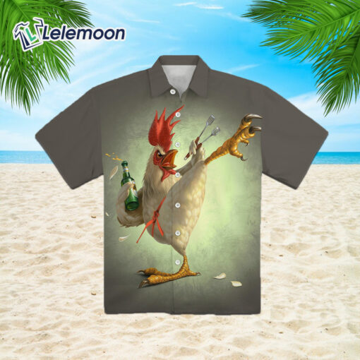 Rooster Kung Fu Hawaiian Shirt