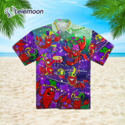Mardi Gras Crawfish Crew Hawaiian Shirt