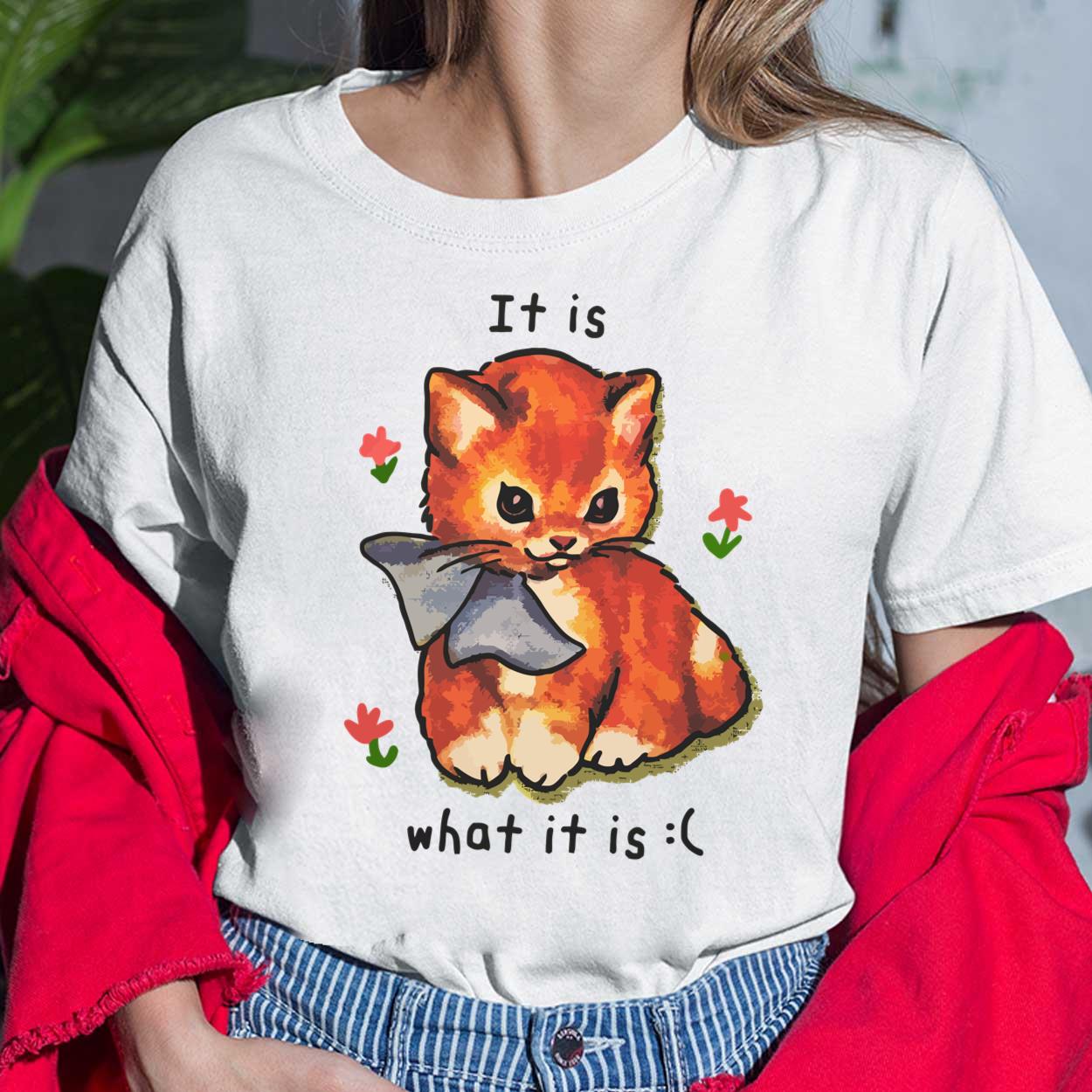 Cat It Is What Is It Shirt Hoodie Sweatshirt Women Tee