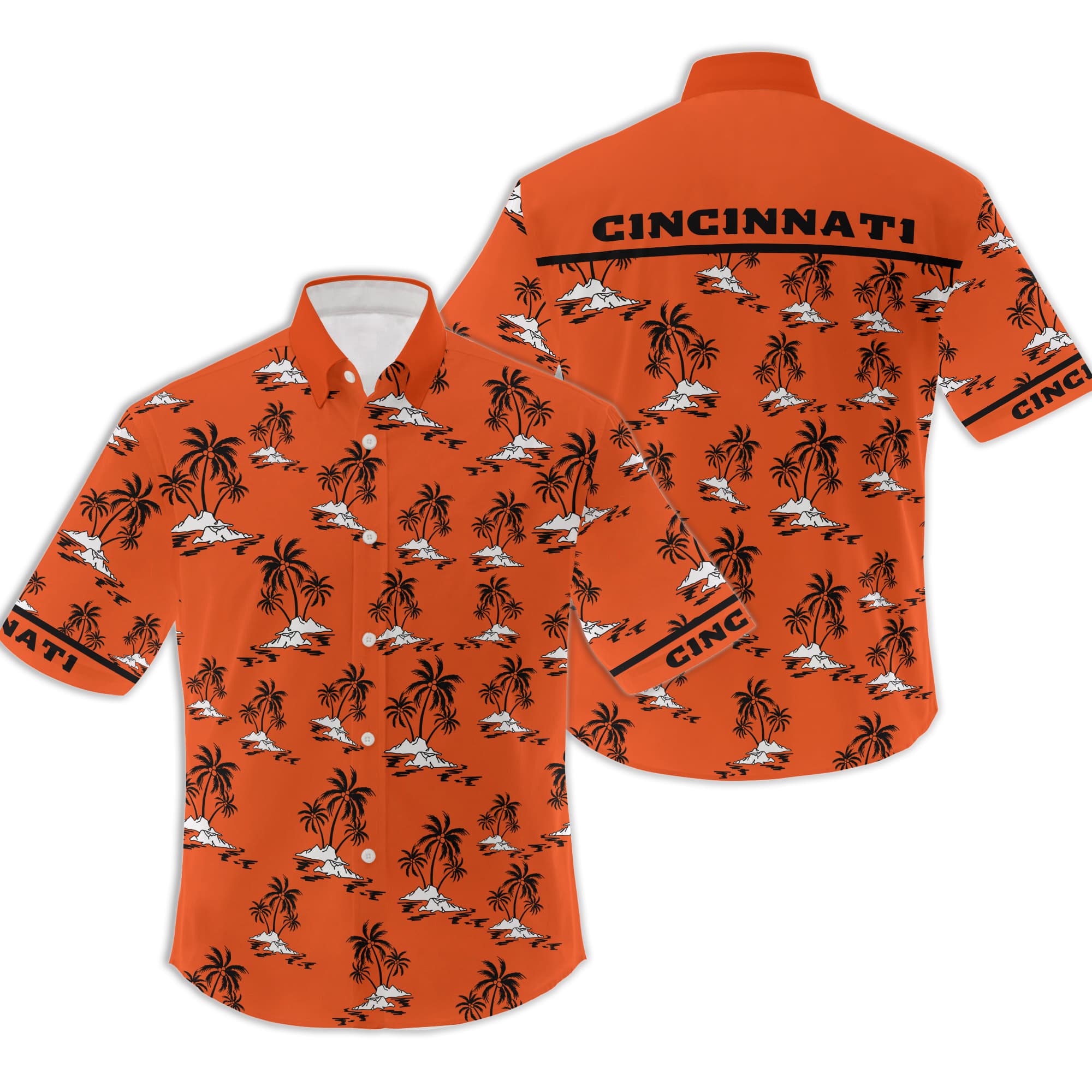 Cincinnati Beach Hawaiian Shirt Cincinnati Beach Hawaiian Shirt $34.95