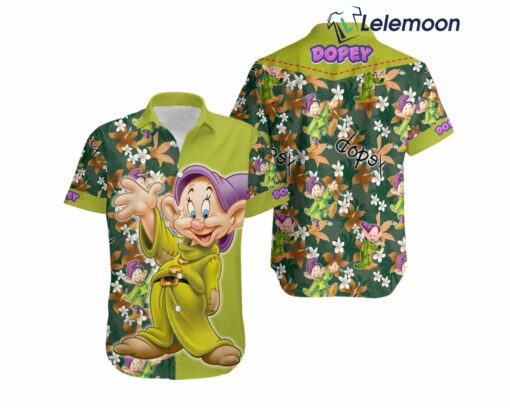 Dopey Dwarf Hawaiian Shirt, Dopey Summer Beach Trip Family Hawaiian shirt