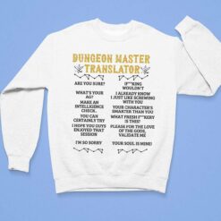 Dungeon Master Trannslator Shirt, Hoodie, Sweatshirt, Women Tee $19.95