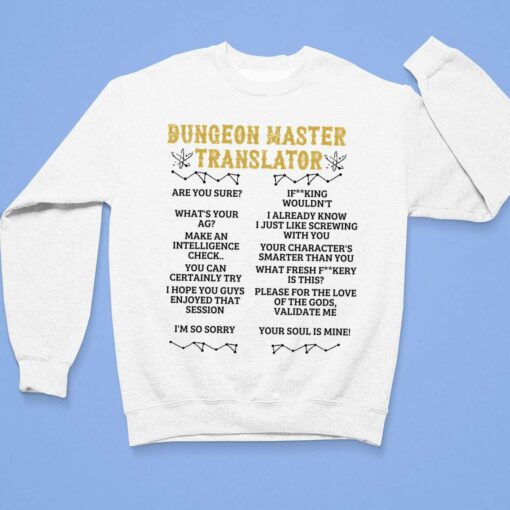 Dungeon Master Trannslator Shirt, Hoodie, Sweatshirt, Women Tee $19.95