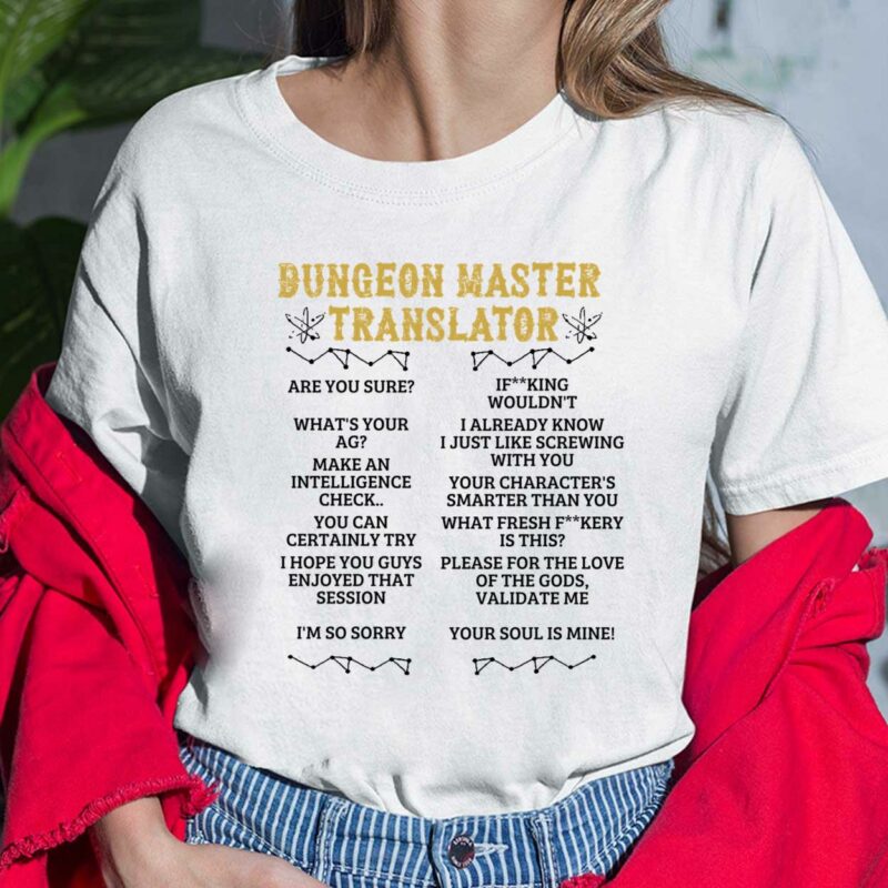 Dungeon Master Trannslator Shirt, Hoodie, Sweatshirt, Women Tee