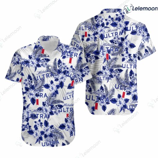 Flowers Michelob Ultra Hawaiian Shirt