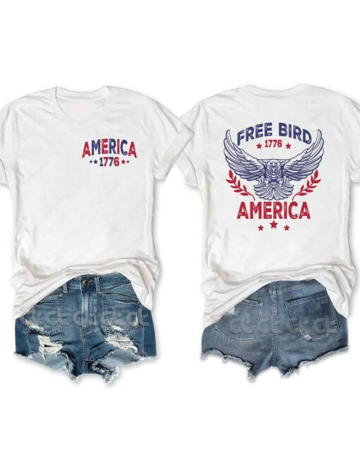 Free Bird 1776 America 4th Of July Shirt