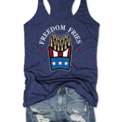 Freedom Fries 4th Of July Tank Top