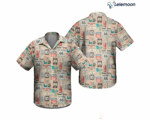 Historic US Route 66 Hawaiian Shirt, Route 66 The Mother Road Hawaii Shirt
