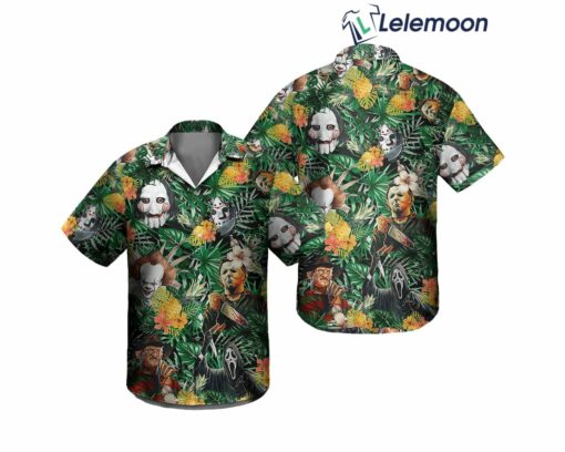 Horror Movie Characters Hawaiian Shirt