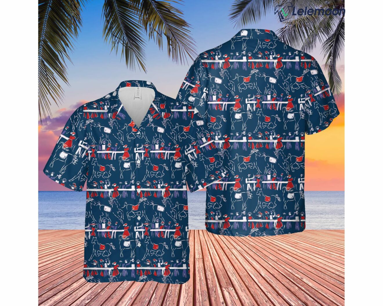 Horse Racing Hawaiian Shirt, Kentucky Derby Hawaiian Shirt, Horse Race