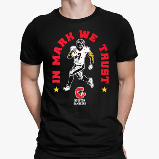 Houston Gamblers In Mark Thompson We Trust Shirt, Hoodie, Sweatshirt, Women Tee