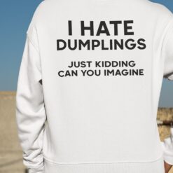 I Hate Dumplings Just Kidding Can You Imagine Shirt, Hoodie, Sweatshirt, Women Tee