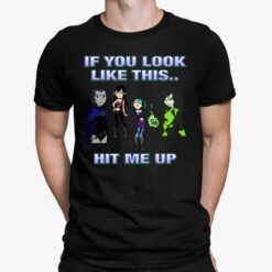 If You Look Like This Hit Me Up Goth Girl Shirt, Hoodie, Sweatshirt, Women Tee