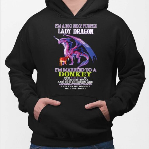 I'm A Big Sexy Purple Lady Dragon Shirt, Hoodie, Sweatshirt, Women Tee