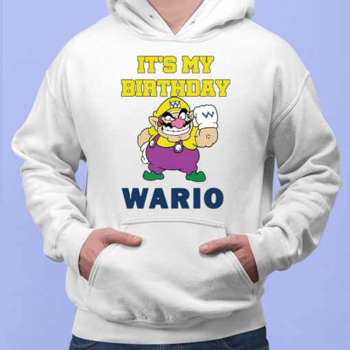 It's My Birthday Wario Shirt, Hoodie, Saweatshirt, Women Tee