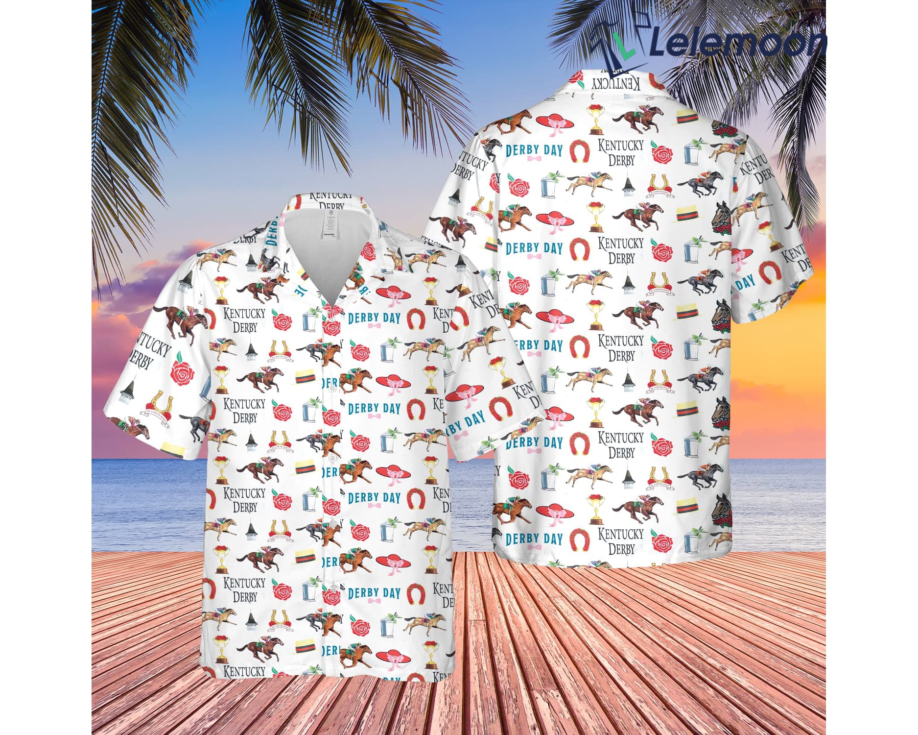 Kentucky Derby Hawaiian Shirt Lelemoon