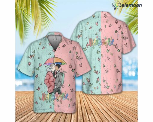 Kiss in The Rain Heartstopper Hawaiian Shirt $34.95