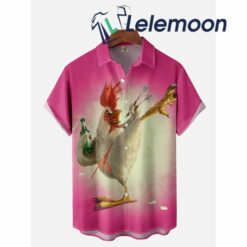 Kung fu Rooster Hawaiian Shirt