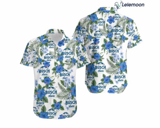 Light Beer Unisex Hawaiian Shirt, Busch Latte Beer Button Up Shirt
