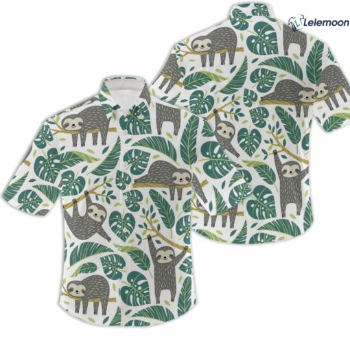 Mens Sloth Hawaiian Shirt $34.95