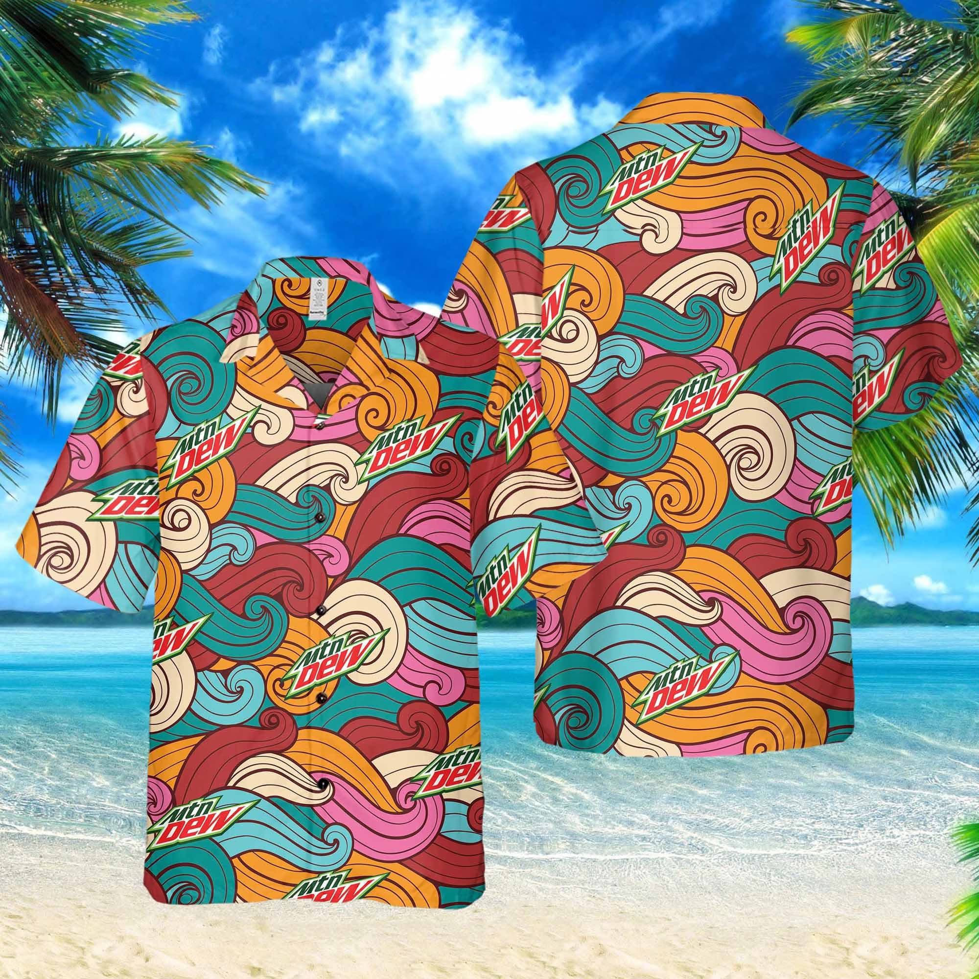 Mountain Dew Hawaiian Shirt Mountain Dew Hawaiian Shirt $34.95