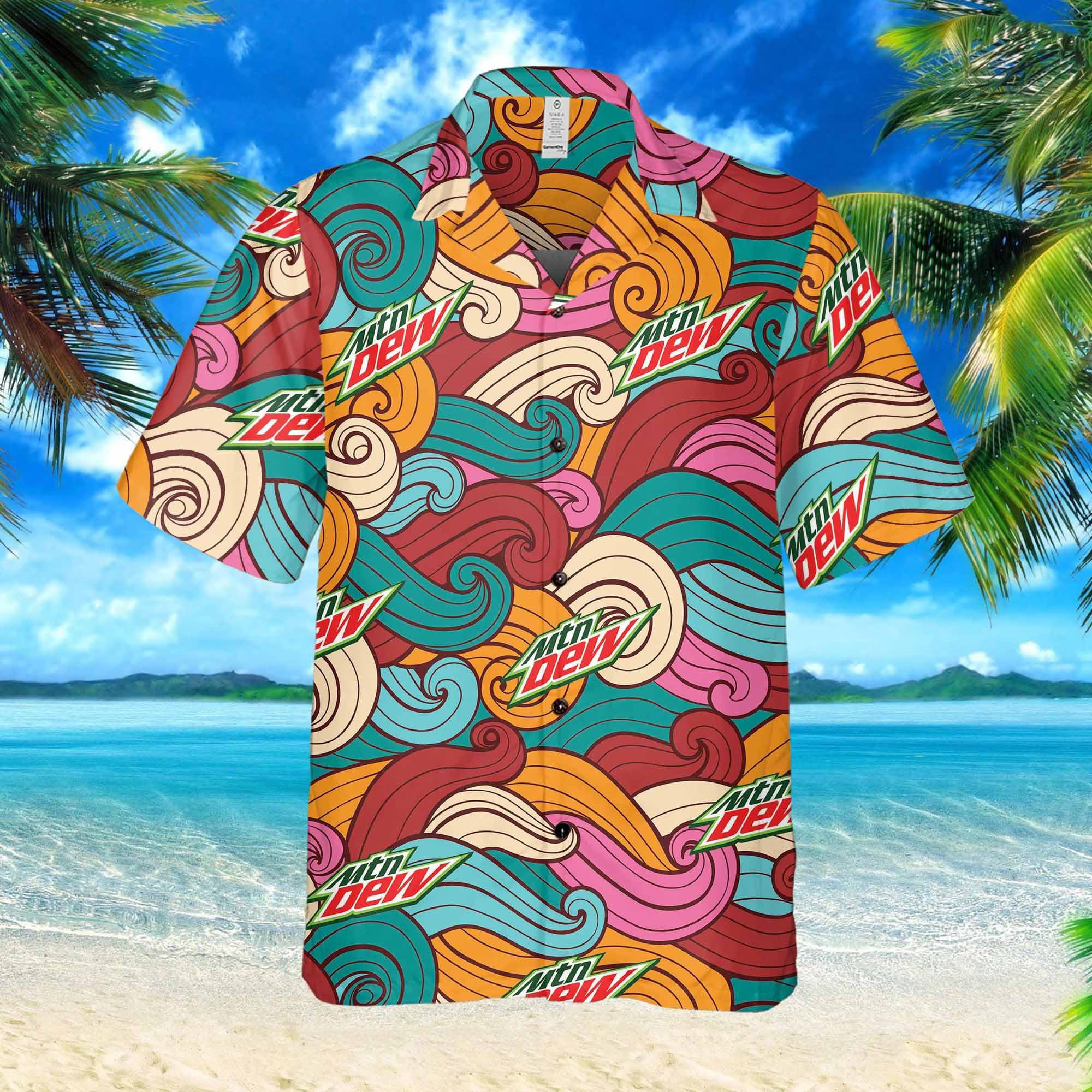 Mountain Dew Hawaiian Shirt Mountain Dew Hawaiian Shirt $34.95