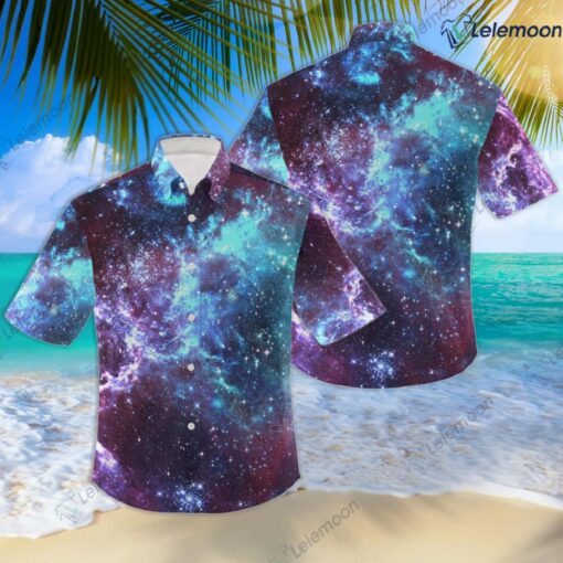Mountain Starry Night Hawaiian Shirt