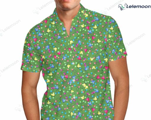 Mouse Ears Christmas Lights Hawaiin Shirt $34.95