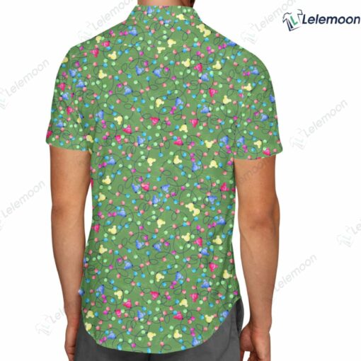 Mouse Ears Christmas Lights Hawaiin Shirt $34.95
