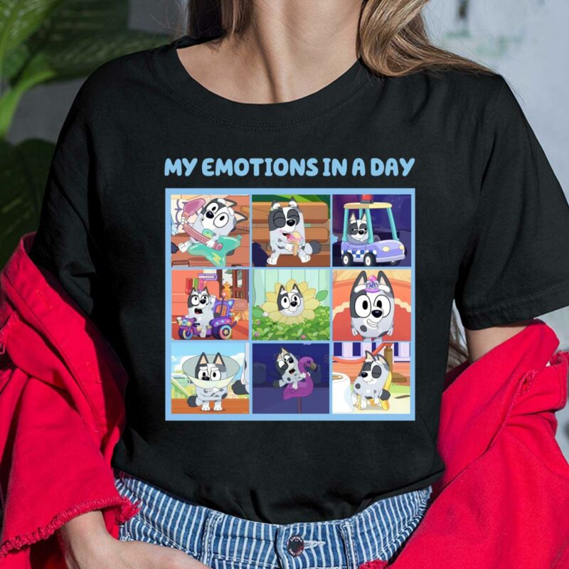 My Emotions In A Day Bluey Shirt, Hoodie, Sweatshirt, Women Tee My Emotions In A Day Bluey Shirt, Hoodie, Sweatshirt, Women Tee