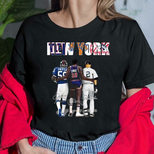 New York Lawrence Taylor Patrick Ewing And Derek Jeter Shirt, Hoodie, Sweatshirt, Women Tee