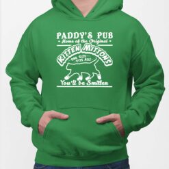 Paddy's Pub Home Of The Original Kitten Mittons On Size Fits All You'll Be Smitten Shirt, Hoodie, Sweatshirt, Women Tee