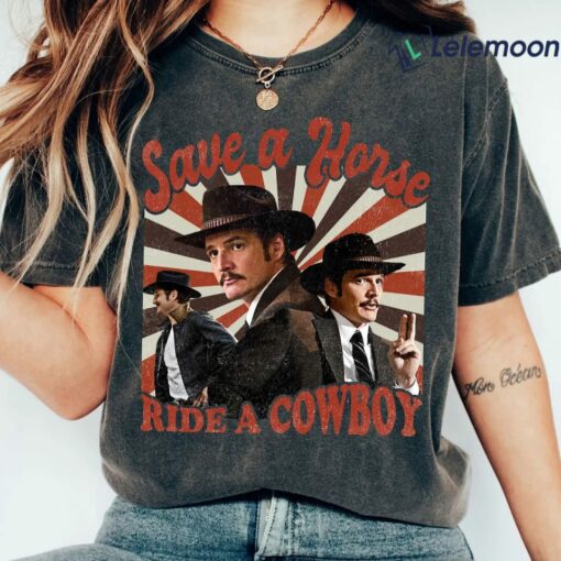 Pedro Pascal Save A Horse Ride A Cowboy Shirt