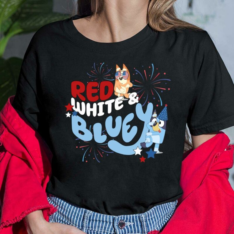 Red White And Bluey Family shirt, Hoodie, Sweatshirt, Women Tee