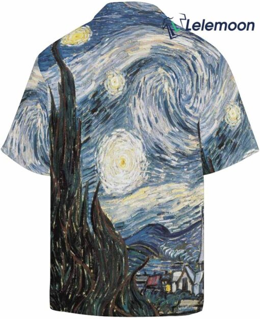 Starry Night Art Hawaiian Shirt $34.95 Starry Night Art Hawaiian Shirt 2