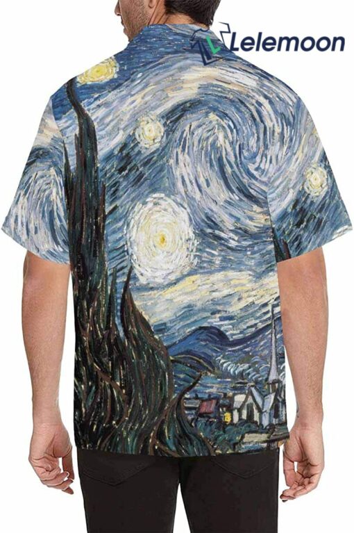 Starry Night Art Hawaiian Shirt $34.95 Starry Night Art Hawaiian Shirt 3