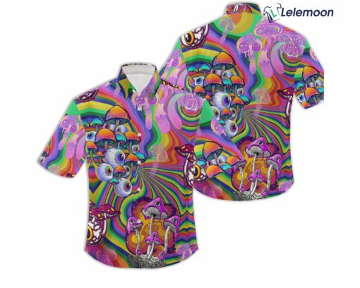 Trippy Mushroom Hawaiian Shirt