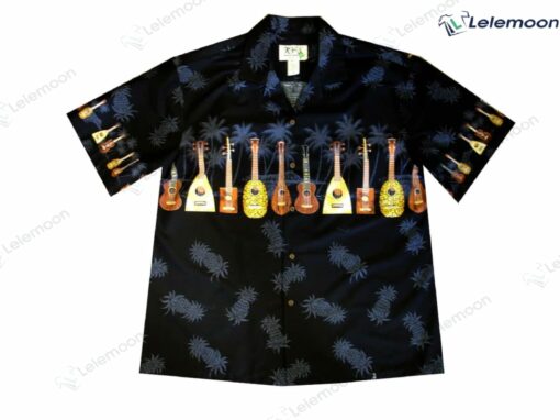 Ukulele Chest Band Hawaiian Shirt