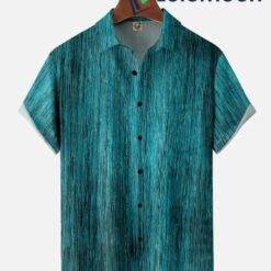 Wood Pattern Hawaiian Shirt