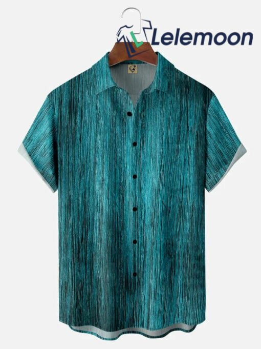 Wood Pattern Hawaiian Shirt