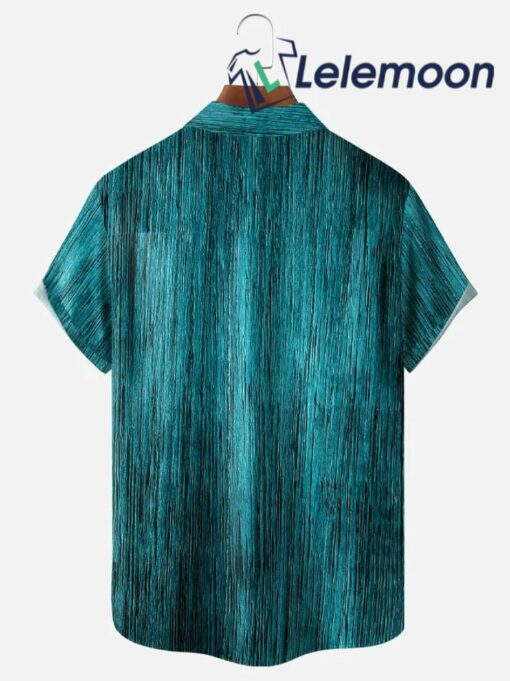 Wood Pattern Hawaiian Shirt