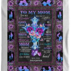 Christian Cross To My Mom Blanket $55.95