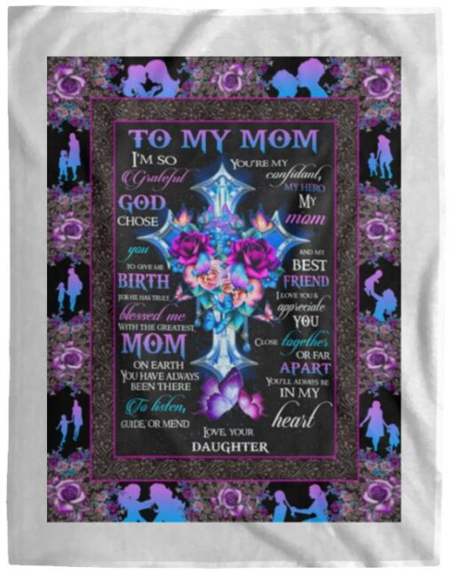 Christian Cross To My Mom Blanket $55.95