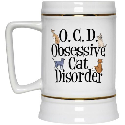 Ocd Obsessive Cat Disorder Mug $16.95