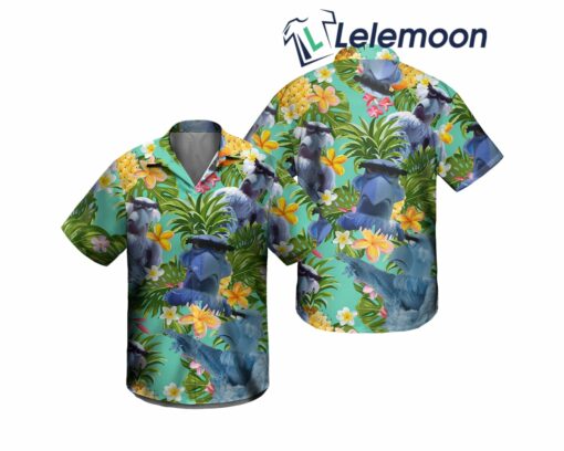 The Muppet Sam The Eagle Pineapple Tropical Hawaiian Shirt $34.95