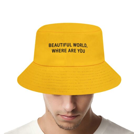 Beautiful World Where are you bucket hat $29.95