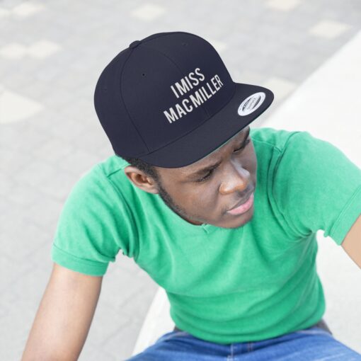 I Miss Mac Miller Hat Flat Bill Hat $33.95