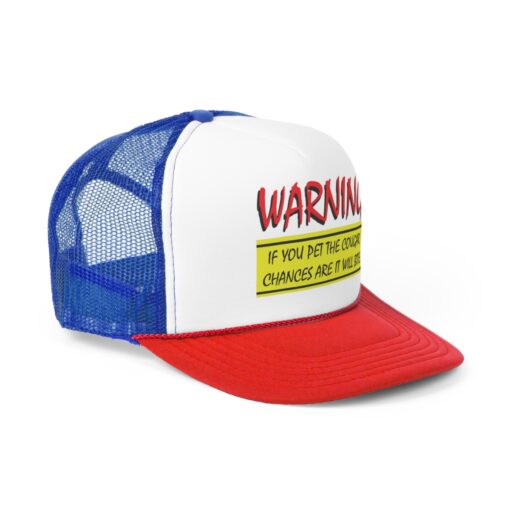 Warning If You Pet The Cougar Chances Are it Will Bite Trucker Caps $28.95