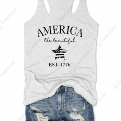 America The Beautiful Est 1776 Tank Top