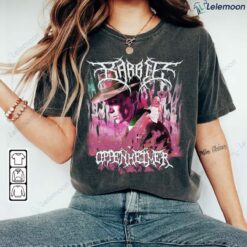 Barbie Oppenheimer Black Metal Shirt Vintage 90s $19.95
